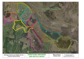 Stanage Survey Zones Map 2023