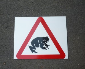 Temporary Toad Sign